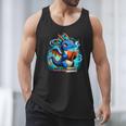Book Dragon Reading Lover Men Tank Top