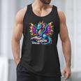 Book Dragon Reading Men Tank Top Book Dragon Reading Men Tank Top