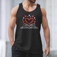 Book Heart Read Book Reading Librarian Men Women Kids Men Tank Top