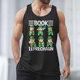Book Leprechaun St Patrick's Day Library Librarian Reading Men Tank Top Book Leprechaun St Patrick's Day Library Librarian Reading Men Tank Top