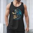 Book Lover Bookworm Reading Books Dragon Sci-Fi Character Men Tank Top Book Lover Bookworm Reading Books Dragon Sci-Fi Character Men Tank Top