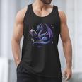 Book Lover Dragon Reading Cool Fantasy Women Girls Kids Men Men Tank Top