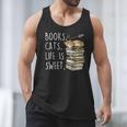 Book Lovers Books Cats Life Is Sweet Cat Lover Men Tank Top Book Lovers Books Cats Life Is Sweet Cat Lover Men Tank Top