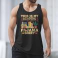 Book And Pajama This Is My Reading Pajama Bedtime Reading Men Tank Top