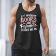 Book And Pajamas Humorous Book Lover Reading Bedtime Men Tank Top