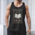 Book Reading Ugly Christmas Men Tank Top Book Reading Ugly Christmas Men Tank Top