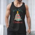 All Booked For Christmas Tree Book Bookish Christmas Men Tank Top