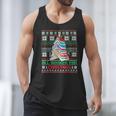 All Booked For Christmas Tree Book Ugly Christmas Sweatshirt Men Tank Top