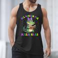 All Booked For Mardi Gras Crocodile Reading Book Teacher Men Tank Top