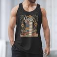 Books Geek Sunflower Floral Cute Vintage Books Reader Lover Men Tank Top