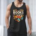 Books Are My Love Language Reading Lover Librarian Valentine Men Tank Top
