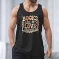Books Are My Love Language Retro Groovy 70s Book Lover Men Tank Top Books Are My Love Language Retro Groovy 70s Book Lover Men Tank Top