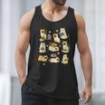 Books Lover Bookish Ghost Himalayan Cat Reading Halloween Men Tank Top