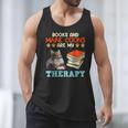 BOOKS AND MAINE COONS ARE MY THERAPY Main Coon Men Tank Top