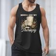 Books Are My Therapy Cozy Reading Chair Artwork Men Tank Top Books Are My Therapy Cozy Reading Chair Artwork Men Tank Top