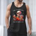 I Like My Books Spicy And My Coffee Icy Skeleton Men Tank Top I Like My Books Spicy And My Coffee Icy Skeleton Men Tank Top