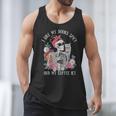I Like My Books Spicy And My Coffee ICY Skeleton Women Men Tank Top