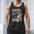 Bookworm Fueled By Sarcasm And Smut Book Reading Men Tank Top