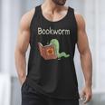 Bookworm Worm Reading Book Lover Read Books Librarian Men Tank Top