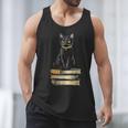 Cat Sitting On Books Men Tank Top Cat Sitting On Books Men Tank Top