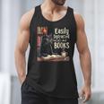 Cats And Books Book & Cat Lover Easily Distracted By Men Tank Top Cats And Books Book & Cat Lover Easily Distracted By Men Tank Top