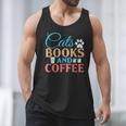 Cats Books And Coffee Men Tank Top