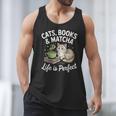 Cats Books And Matcha Life Is Perfect Green Tea Matcha Men Tank Top Cats Books And Matcha Life Is Perfect Green Tea Matcha Men Tank Top