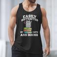 Cats And Books Read Reading Librarian Book Across America Men Tank Top