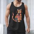 Cats Reading Books Librarian Library Readers Men Tank Top