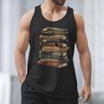 Celebrating History Month Floral Books Teacher Men Tank Top