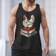 Chicken Books Back To School First Day Of School Boys Girls Men Tank Top