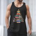 Christmas Tree Made Of Books Librarian Reader Holiday Men Tank Top