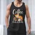 Coffee Cats And Books Lover For Women & Men Coffee Men Tank Top Coffee Cats And Books Lover For Women & Men Coffee Men Tank Top