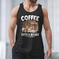 Coffee Cats And Books Cats And Reading Lovers Men Tank Top