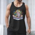 Color Our World Summer Reading 2025 Cute Book Wildflowers Men Tank Top