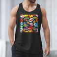 Comic Book Pop Art Modern Fun Men Tank Top Comic Book Pop Art Modern Fun Men Tank Top