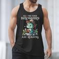 All The Cool Dinosaurs Are Reading Book Reader T-Rex Kawaii Men Tank Top