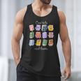 Cool Kids Read Books School Librarian Reading Teacher Men Tank Top