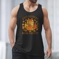 Cozy Readers Book Society Vintage Fall Books & Pumpkin Men Tank Top