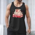 Cute Books And Coffee Crochet Valentines Day Tee For Couples Men Tank Top Cute Books And Coffee Crochet Valentines Day Tee For Couples Men Tank Top