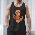 Cute Bookworm Worm Reading Book Glasses Nerdy Men Tank Top Cute Bookworm Worm Reading Book Glasses Nerdy Men Tank Top