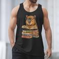 Cute Capybara Reading Books Animal Capybara Bookworms Men Tank Top