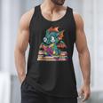 Cute Dragon Reading a Book Bookworm For Men Women Kid Men Tank Top
