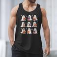 Cute Ghost Reading Book Lovers Halloween Ghost Men Tank Top Cute Ghost Reading Book Lovers Halloween Ghost Men Tank Top