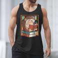 Cute Hedgehog Book Nerd Men Tank Top Cute Hedgehog Book Nerd Men Tank Top