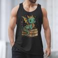Cute Kawaii Dragon Fantasy Book Lover Book Nerd Men Tank Top Cute Kawaii Dragon Fantasy Book Lover Book Nerd Men Tank Top