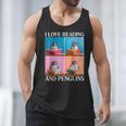 Cute Penguin Reading Book School Librarian Teacher Student Men Tank Top Cute Penguin Reading Book School Librarian Teacher Student Men Tank Top