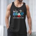 Cute Snowman Let It Snow I Have Books Reader Men Tank Top