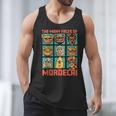 DCC Many Faces Of Mordecai Grid Gamer Series Book Men Tank Top DCC Many Faces Of Mordecai Grid Gamer Series Book Men Tank Top