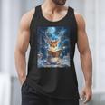 Deer Reads Book Women Girls Reindeer Men Tank Top